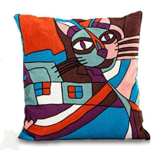 Cotton Embroidered Cushion Covers - Nordic Side - 