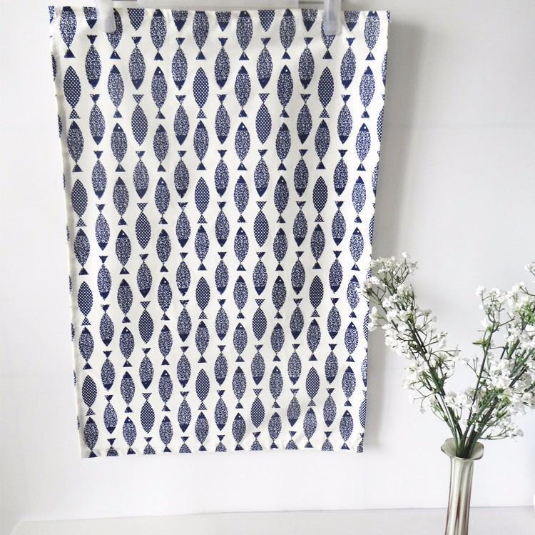 Amphitrite - Set of 6 Blue & White Mediterranean Napkins - Nordic Side - 01-28