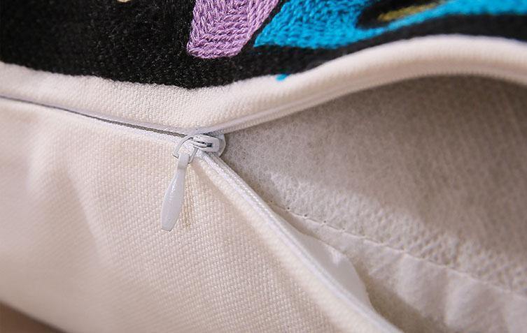 Cotton Embroidered Cushion Covers - Nordic Side - 