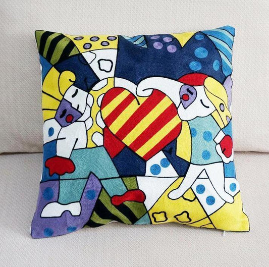 Cotton Embroidered Cushion Covers - Nordic Side - 