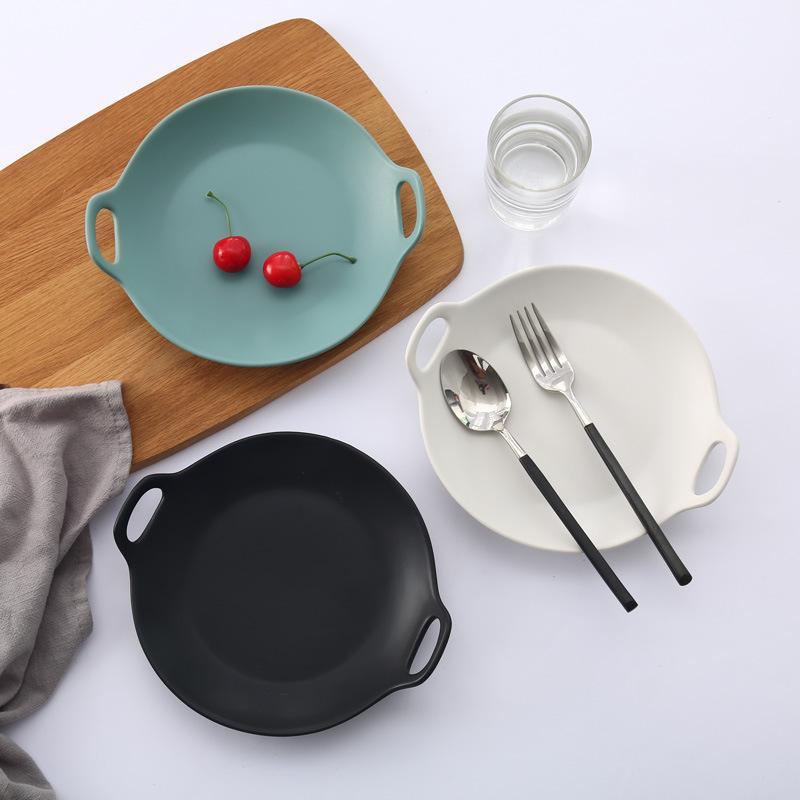 Nordic Round Plates with Handle - Nordic Side - 