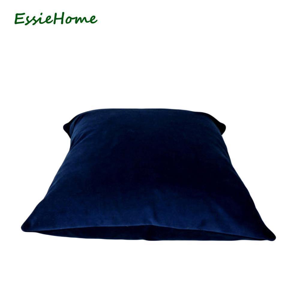 Sapphire Blue Velvet Cushion Cover - Nordic Side - 