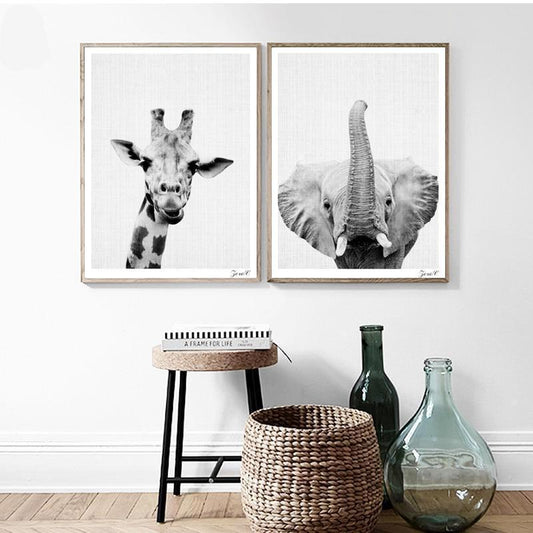 Mono Safari Animals - Nordic Side - 