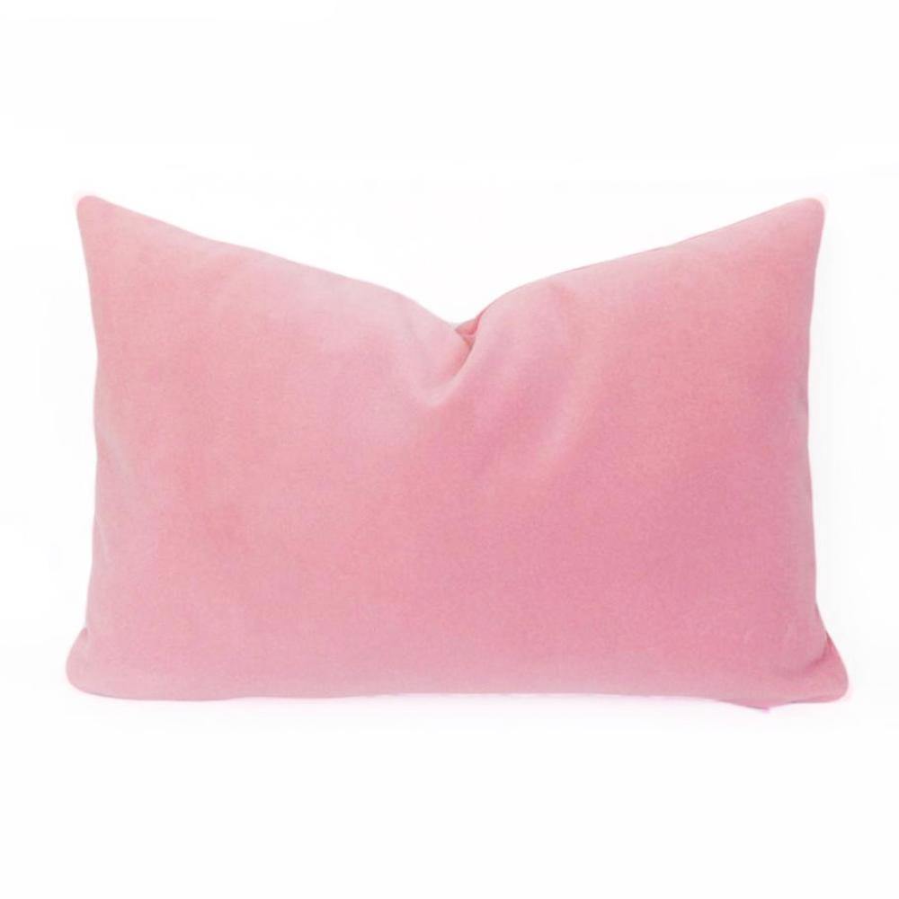 Matte Velvet Baby Pink Blush Cushion - Nordic Side - 