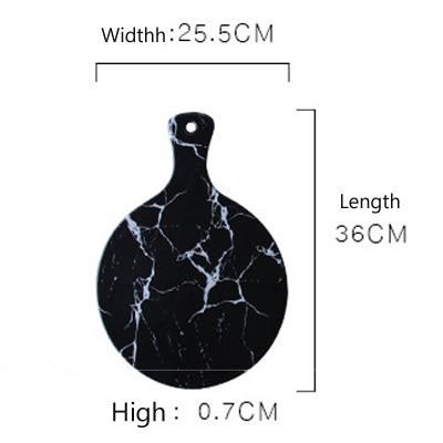 Marble Surface Large Plates - Nordic Side - 