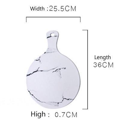 Marble Surface Large Plates - Nordic Side - 