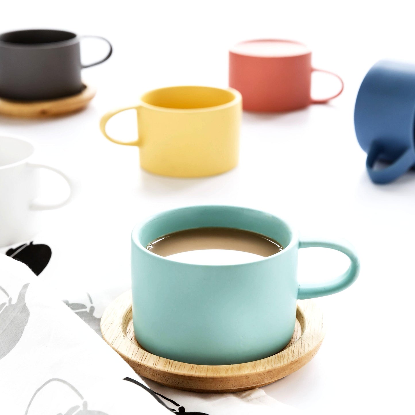 Candy Colors Ceramic Mugs - Nordic Side - 