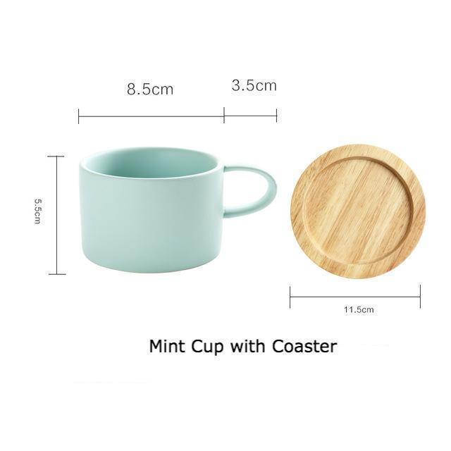 Candy Colors Ceramic Mugs - Nordic Side - 