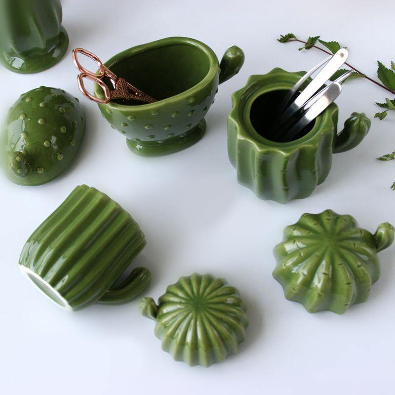 Ceramic Jewelry Storage Cactus - Nordic Side - 