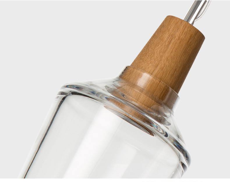 Glass With Wooden Top Light - Nordic Side - 