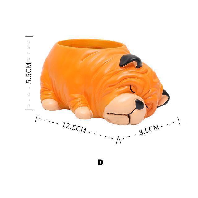 Sleeping Puppy Flower Vase - Nordic Side - 