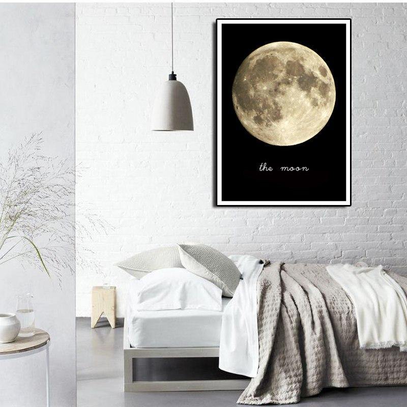 Yellow Moon Wall Art - Nordic Side - 