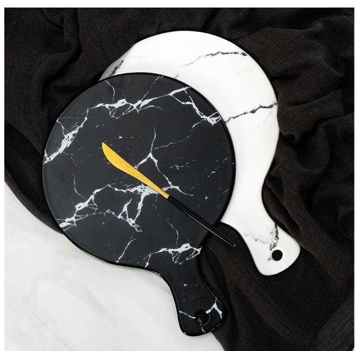 Marble Surface Large Plates - Nordic Side - 