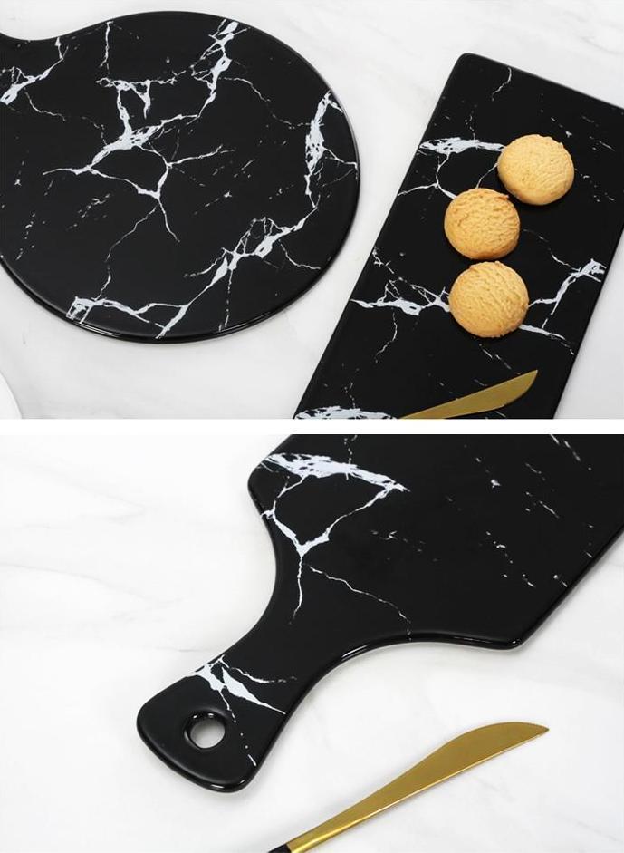 Marble Surface Large Plates - Nordic Side - 