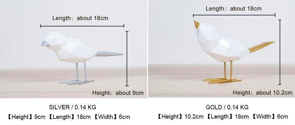 Resin Bird Decor Figures - Nordic Side - 