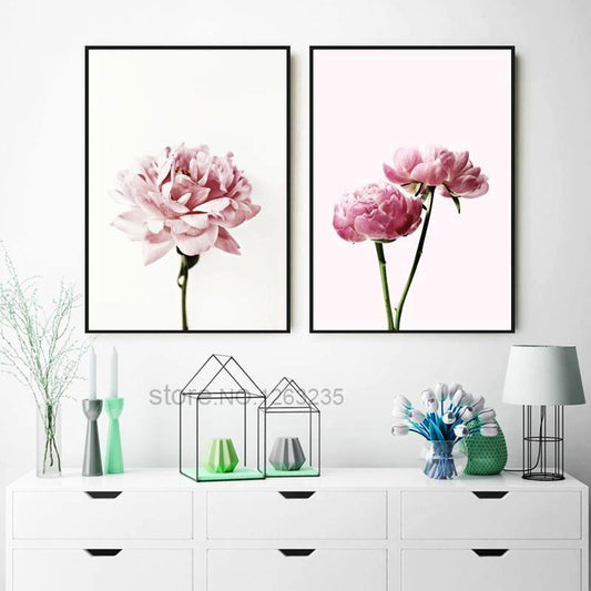 Summer Peony Wall Art - Nordic Side - 