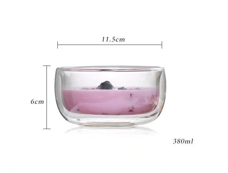 Double Layer Transparent Bowl - Nordic Side - 