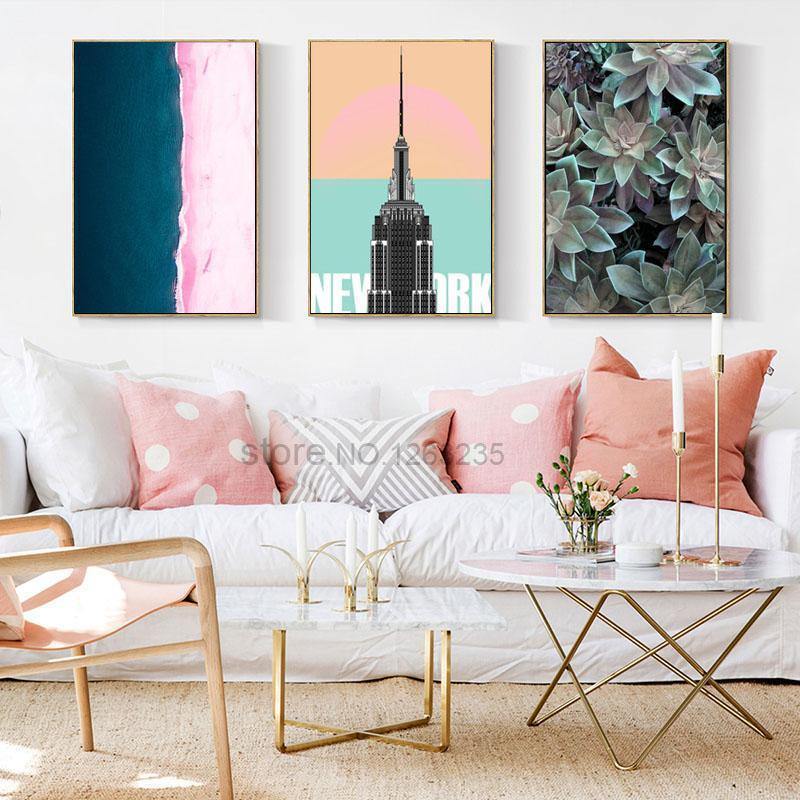 Graphic Summer Landscape Wall Art - Nordic Side - 