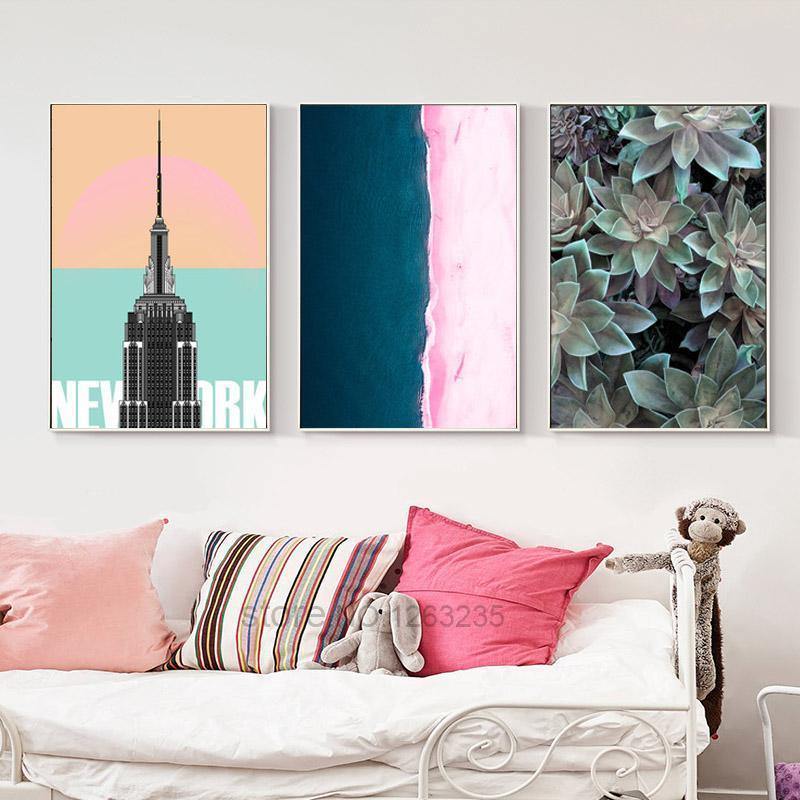 Graphic Summer Landscape Wall Art - Nordic Side - 