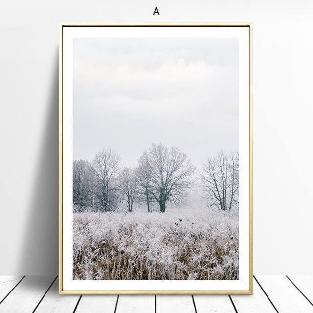 Blue Landscape Wall Art - Nordic Side - 