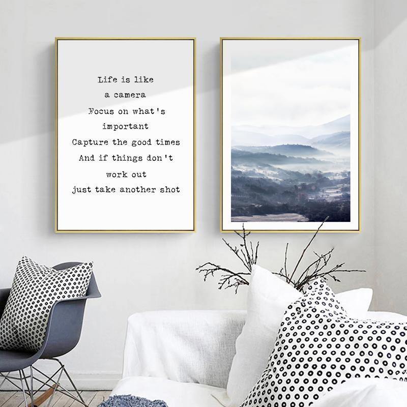 Blue Landscape Wall Art - Nordic Side - 
