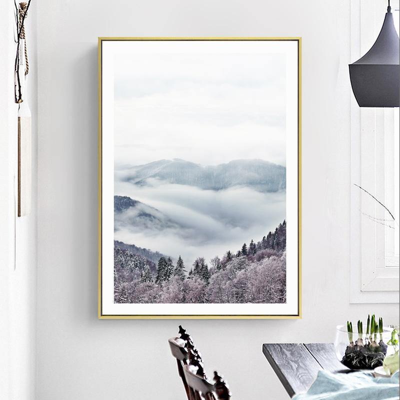 Blue Landscape Wall Art - Nordic Side - 