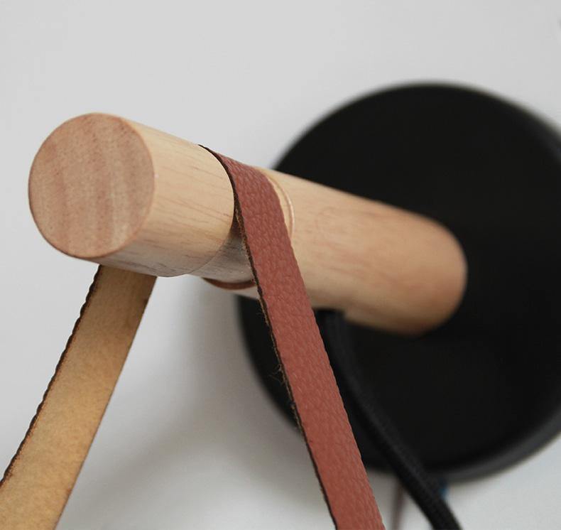 Leather Strap White Wall Lamp - Nordic Side - 