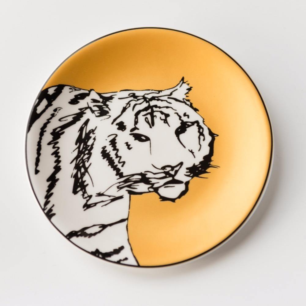 6-inch Golden Animal Plates - Nordic Side - 