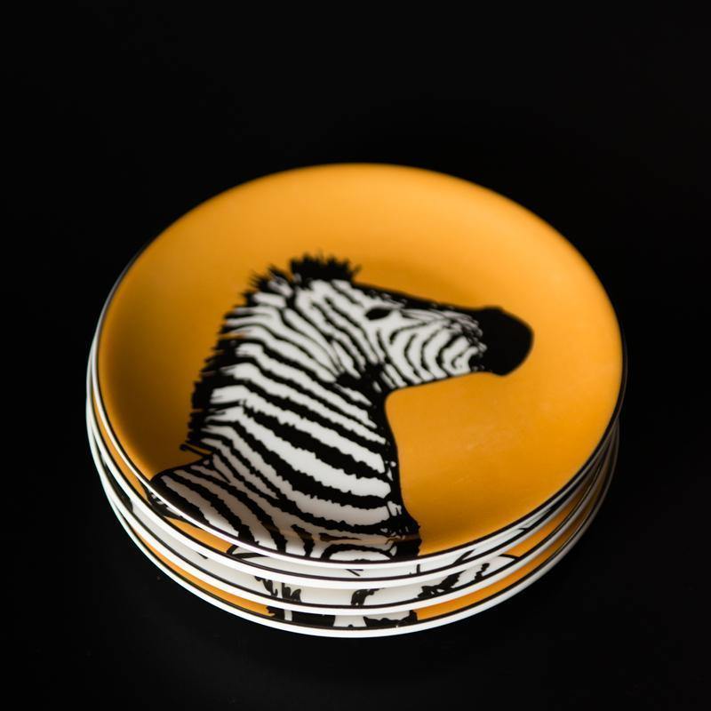 6-inch Golden Animal Plates - Nordic Side - 