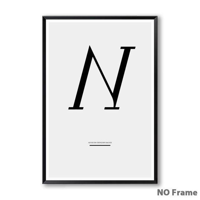 Letter Inspirational Art - Nordic Side - 