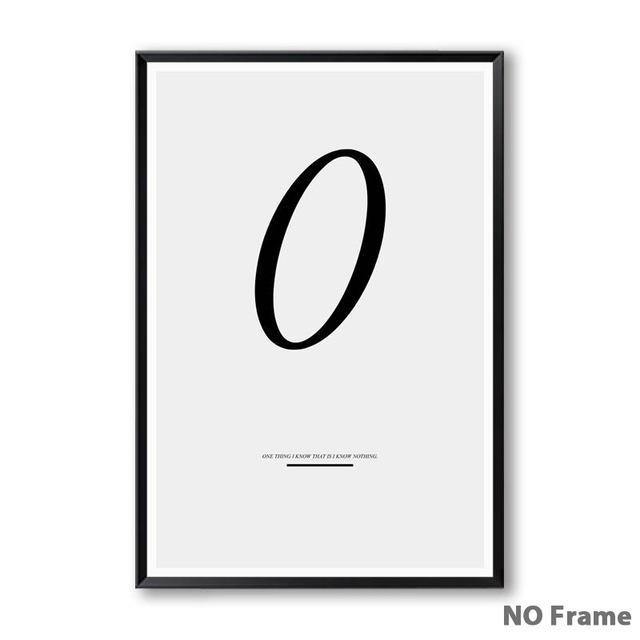 Letter Inspirational Art - Nordic Side - 