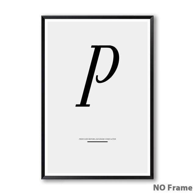 Letter Inspirational Art - Nordic Side - 