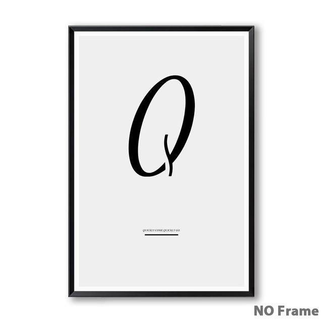 Letter Inspirational Art - Nordic Side - 