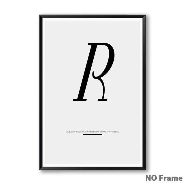 Letter Inspirational Art - Nordic Side - 