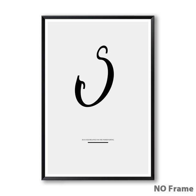 Letter Inspirational Art - Nordic Side - 