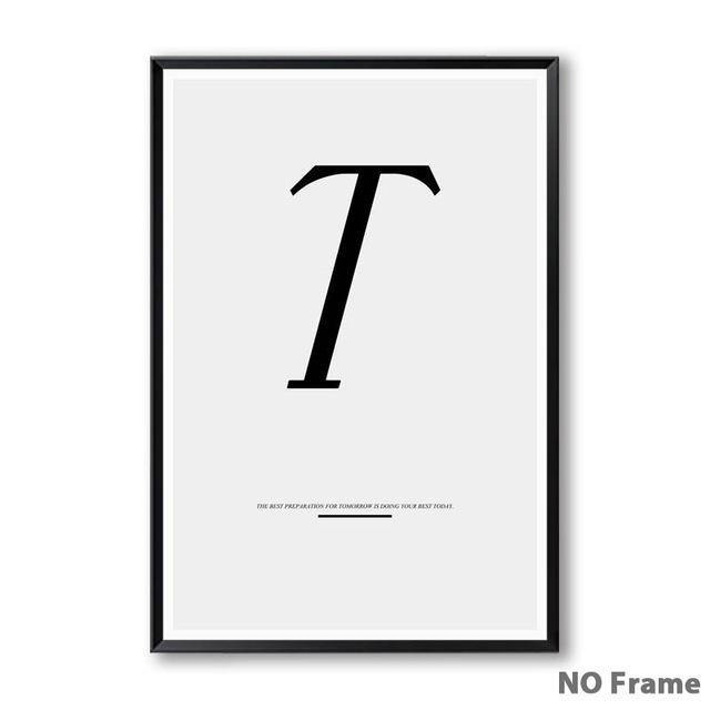 Letter Inspirational Art - Nordic Side - 