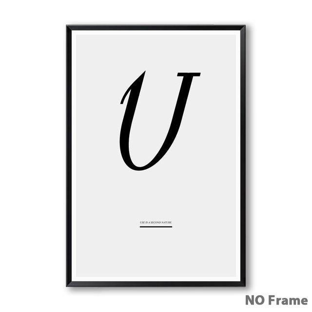 Letter Inspirational Art - Nordic Side - 