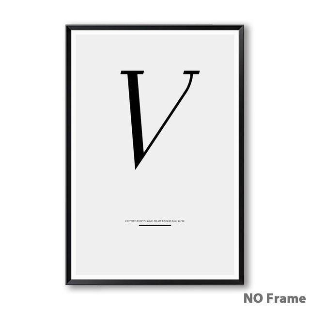 Letter Inspirational Art - Nordic Side - 