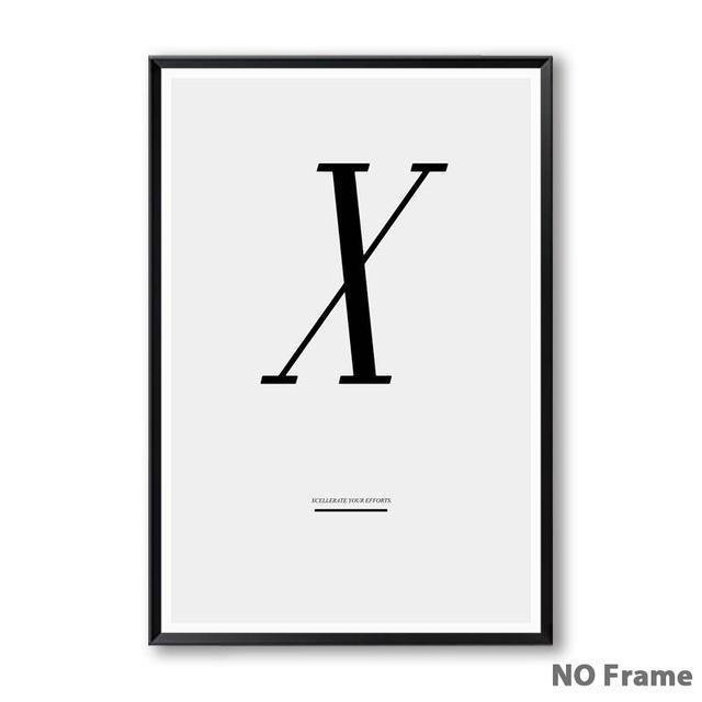 Letter Inspirational Art - Nordic Side - 