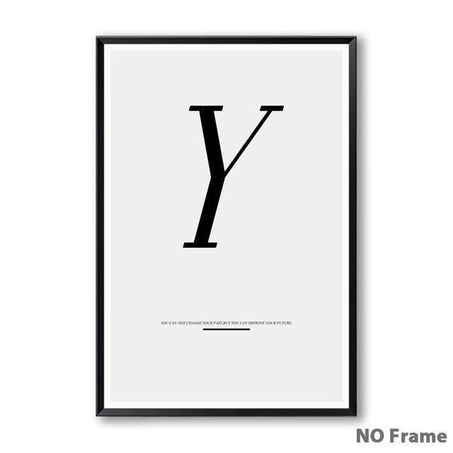 Letter Inspirational Art - Nordic Side - 