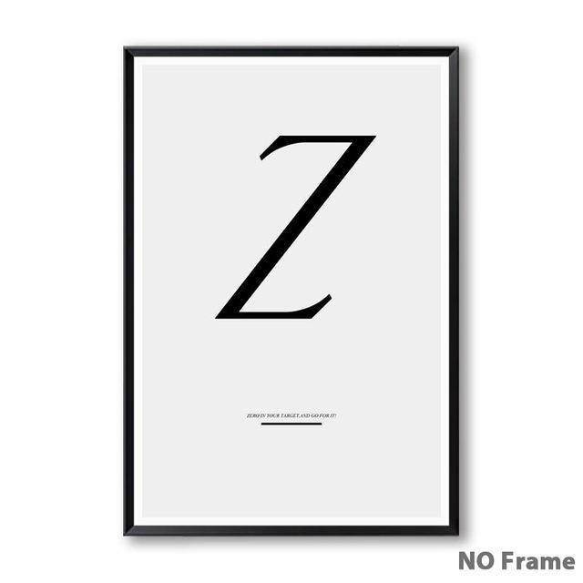 Letter Inspirational Art - Nordic Side - 