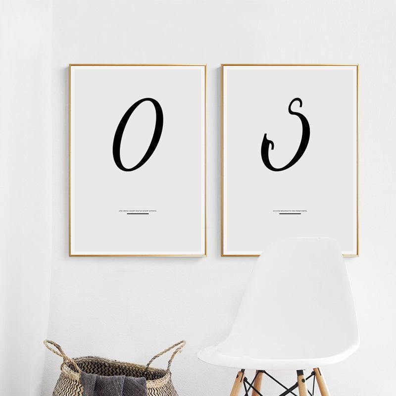 Letter Inspirational Art - Nordic Side - 