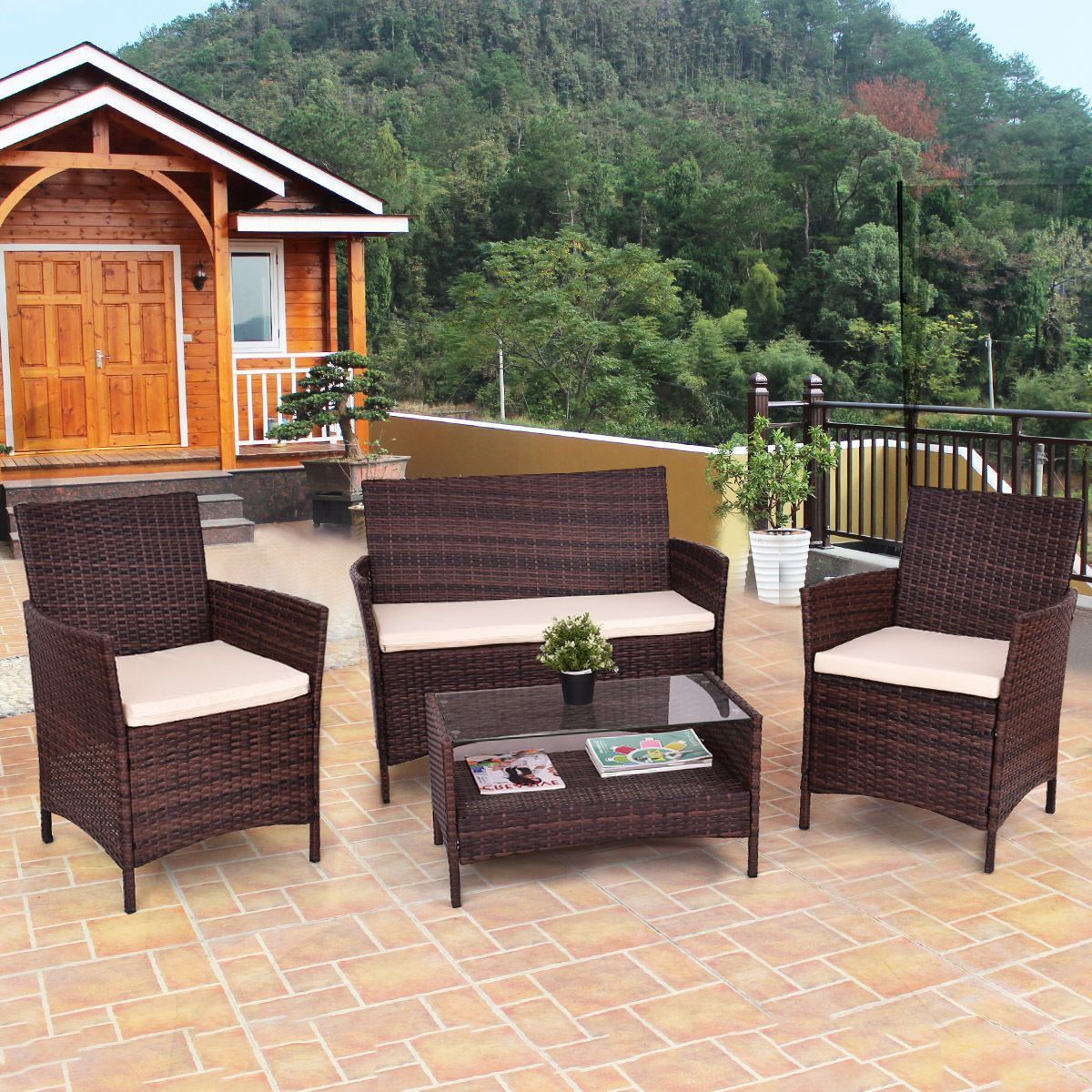 Declan - 4 Piece Patio Rattan Furniture - Nordic Side - 07-03, feed-cl0-over-80-dollars, furniture-tag