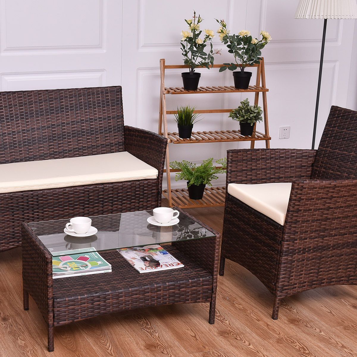 Declan - 4 Piece Patio Rattan Furniture - Nordic Side - 07-03, feed-cl0-over-80-dollars, furniture-tag