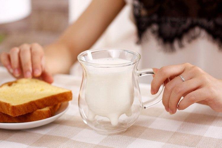 Double Glass Milk Cups - Nordic Side - 