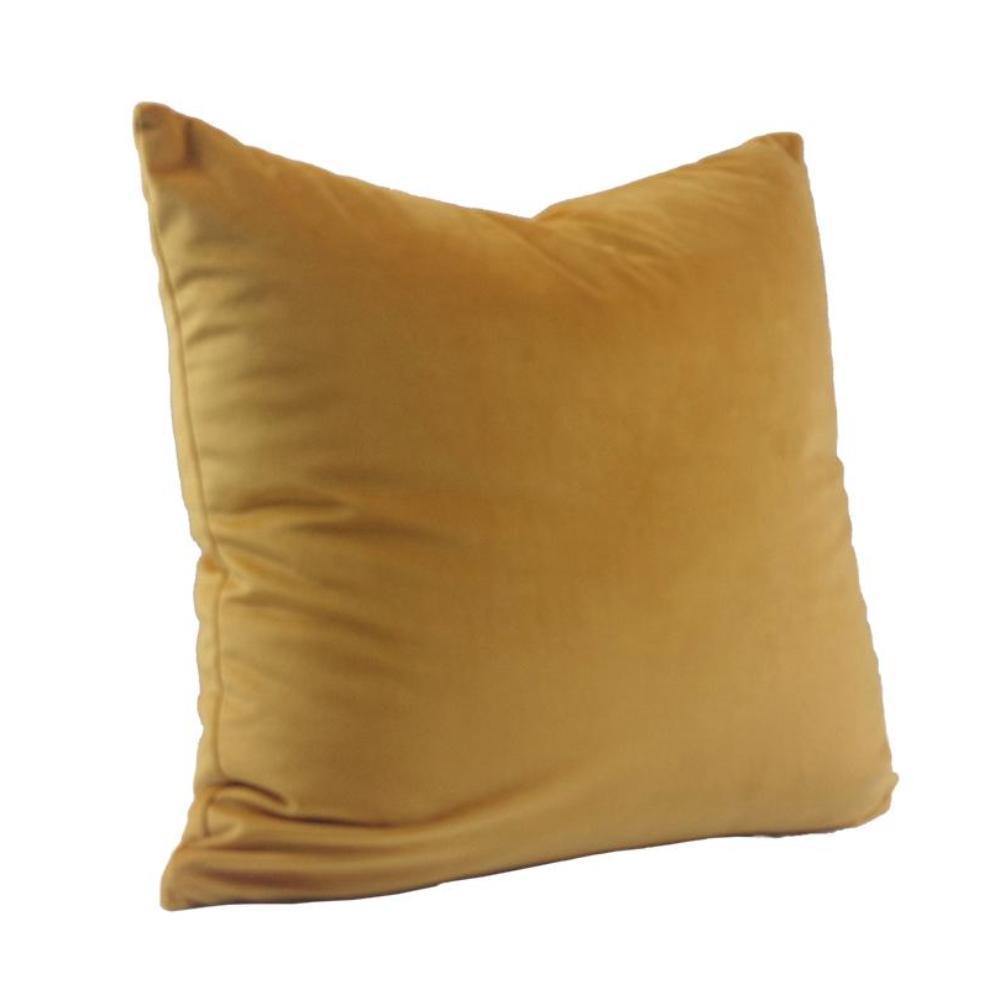 Matte Velvet Dark Yellow Cushion Cover - Nordic Side - 