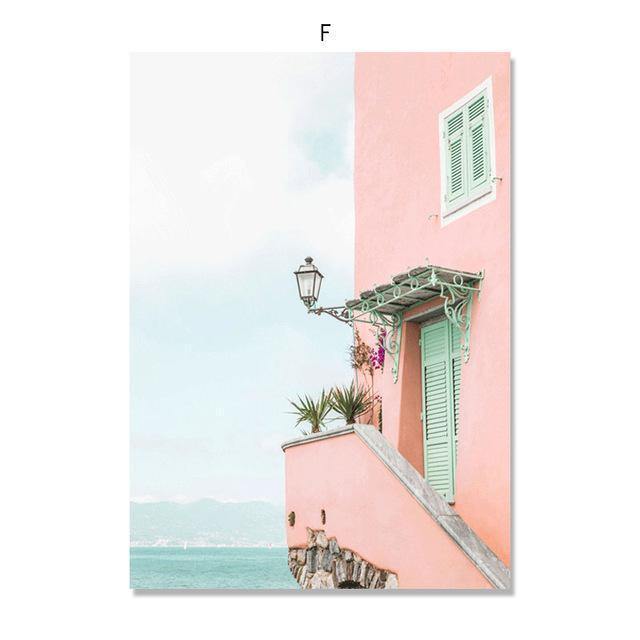 Pink Sea Wall Art - Nordic Side - 