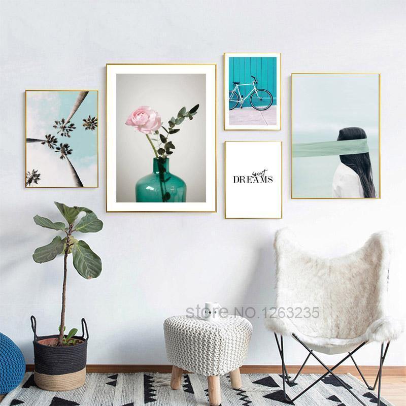 Summer Coconut Blue Wall Art - Nordic Side - 