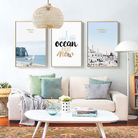 Mediterranean Sea Wall Art - Nordic Side - 