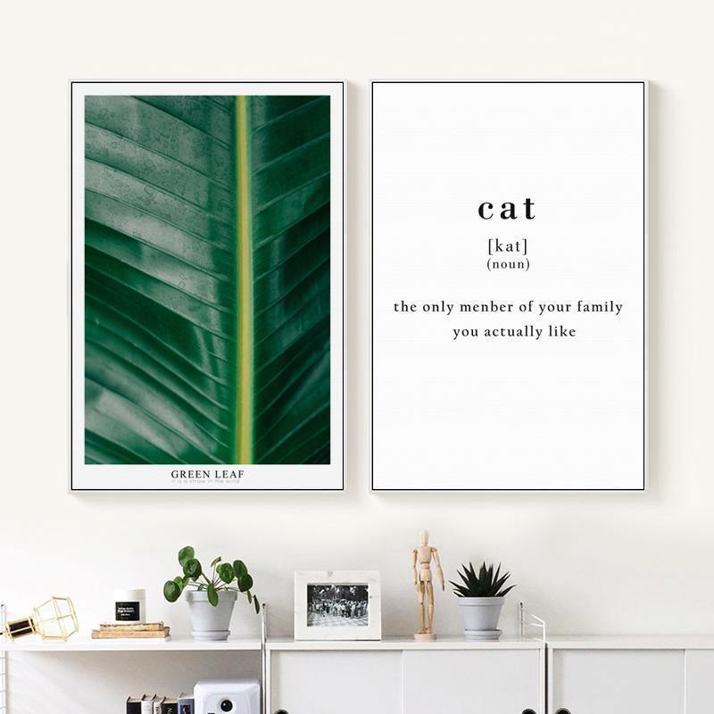 Green Palm Summer Wall Art - Nordic Side - 
